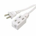 American Imaginations 177.17 in.White Plastic Indoor Triple Outlet AI-37243